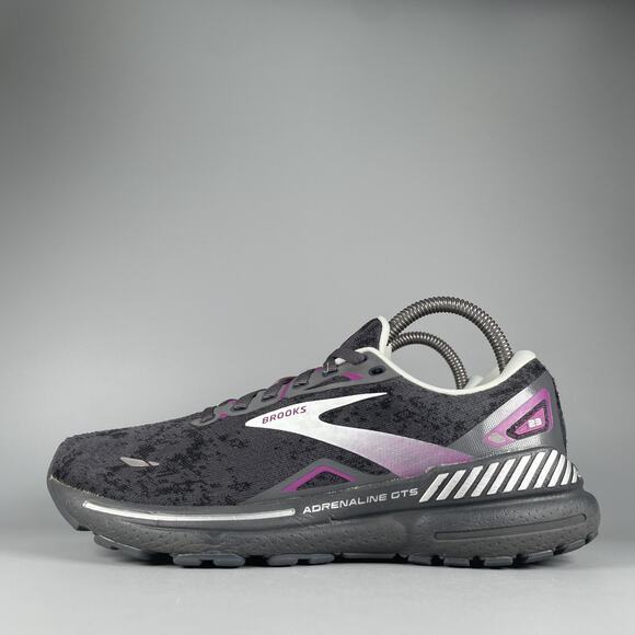Brooks Shoes - Brooks Adrenaline GTS 23 Women's Size 8 Black Athletic Running Shoes Sneakers